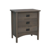 Arts & Crafts 3 Drawer Nightstand