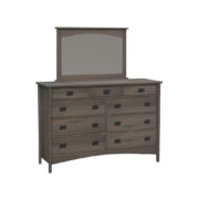 Arts & Crafts High 9 Drawer Dresser