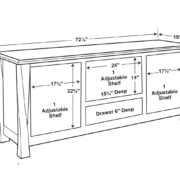 Lexington Arc Media Stand - 72"W - Image 2