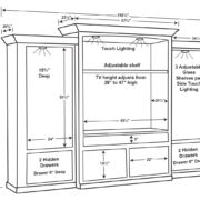 Manhattan Mission 3pc Wall Unit - Image 3
