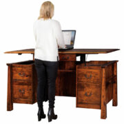 Artesa Sit to Stand Curved Top Desk