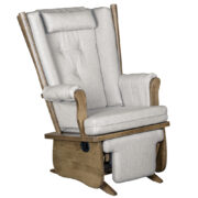 Smooth 4 Post Regular Glider and Ottoman - Image 2