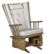 Smooth 4 Post Regular Glider and Ottoman - Image 3