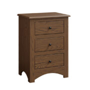 Troy 3 Drawer Nightstand