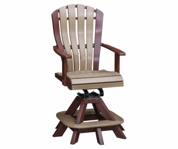 Bentback Bar Height Swivel Chair With Springs