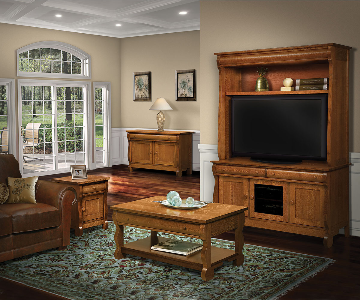 Old Classic Sleigh 6pc Wall Unit - Image 2