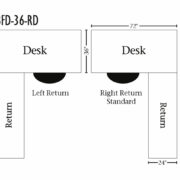 Belmont Corner and Return Desk - Image 2
