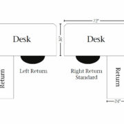 Boston Corner and Return Desk with Hutch - 72"W - Image 2