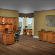 Boston Corner and Return Desk with Hutch - 72"W - Image 4