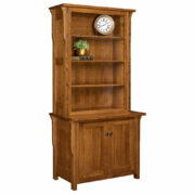 Boston 2 Door Credenza with Bookcase Topper