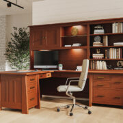 Freemont Mission Corner Desk With Hutch - Image 5