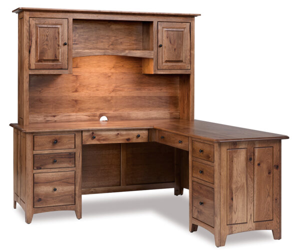 Dover L Desk With Hutch