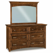 Lincoln 6 Drawer Dresser With Mirror