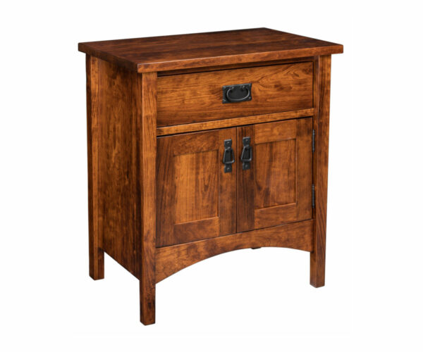 Arts & Crafts 1 Drawer Nightstand With Doors